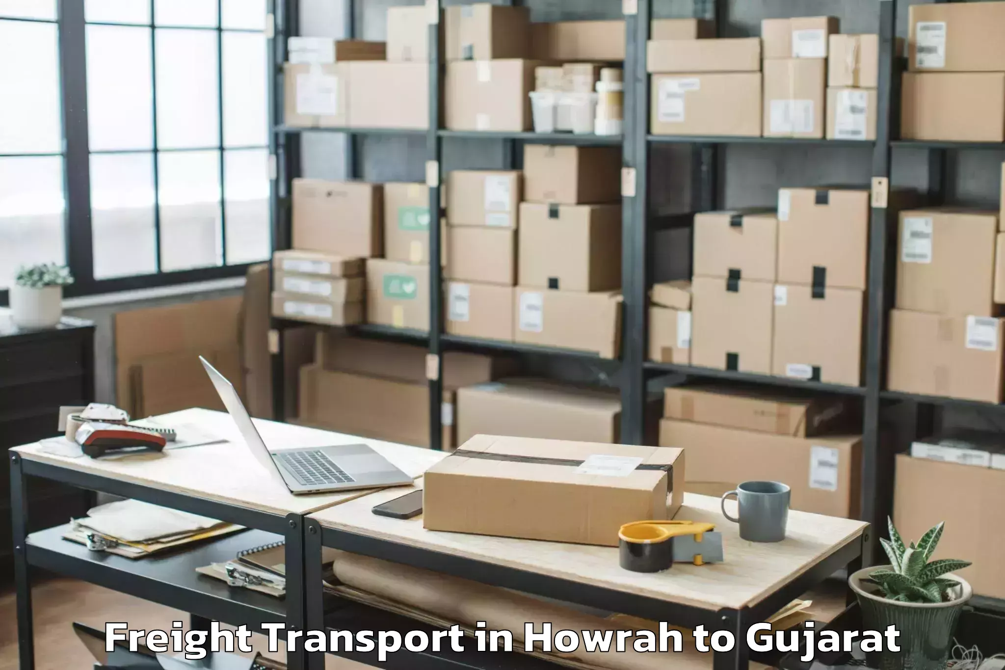 Expert Howrah to Limkheda Freight Transport